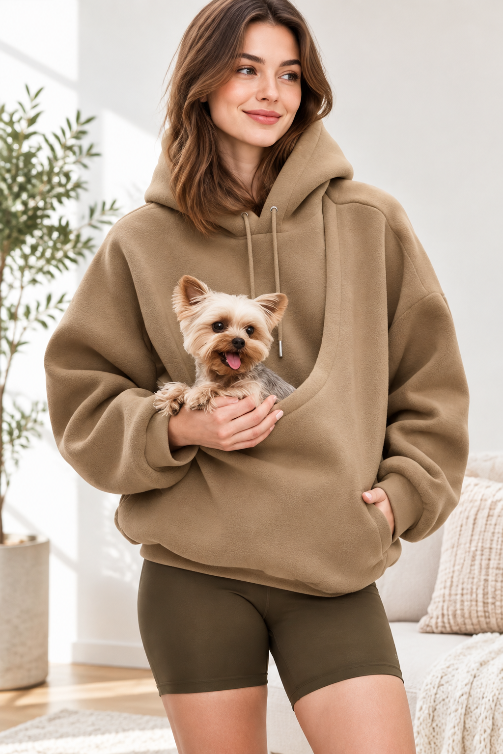 Pet Pouch Hoodie – Cozy Kangaroo Carrier Sweatshirt